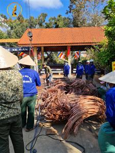 Công tác chuẩn bị lễ chú nguyện rót đồng đúc 15 tượng Bồ Tát và lịch đại Tổ sư tại chùa Phổ Minh tỉnh Đắc Lắc 3