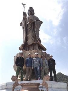 Thi công đúc tượng Bồ Tát đặt tại đỉnh Phanxipang, Sapa, tỉnh Lào Cai 2