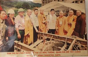 Thi công đúc tượng Bồ Tát đặt tại đỉnh Phanxipang, Sapa, tỉnh Lào Cai 3